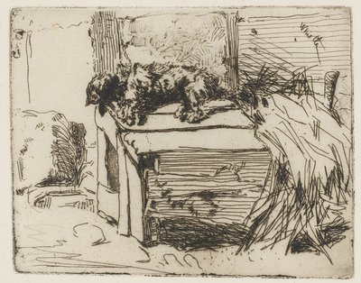 Le chien sur le chenil, 1858 - James Abbott McNeill Whistler